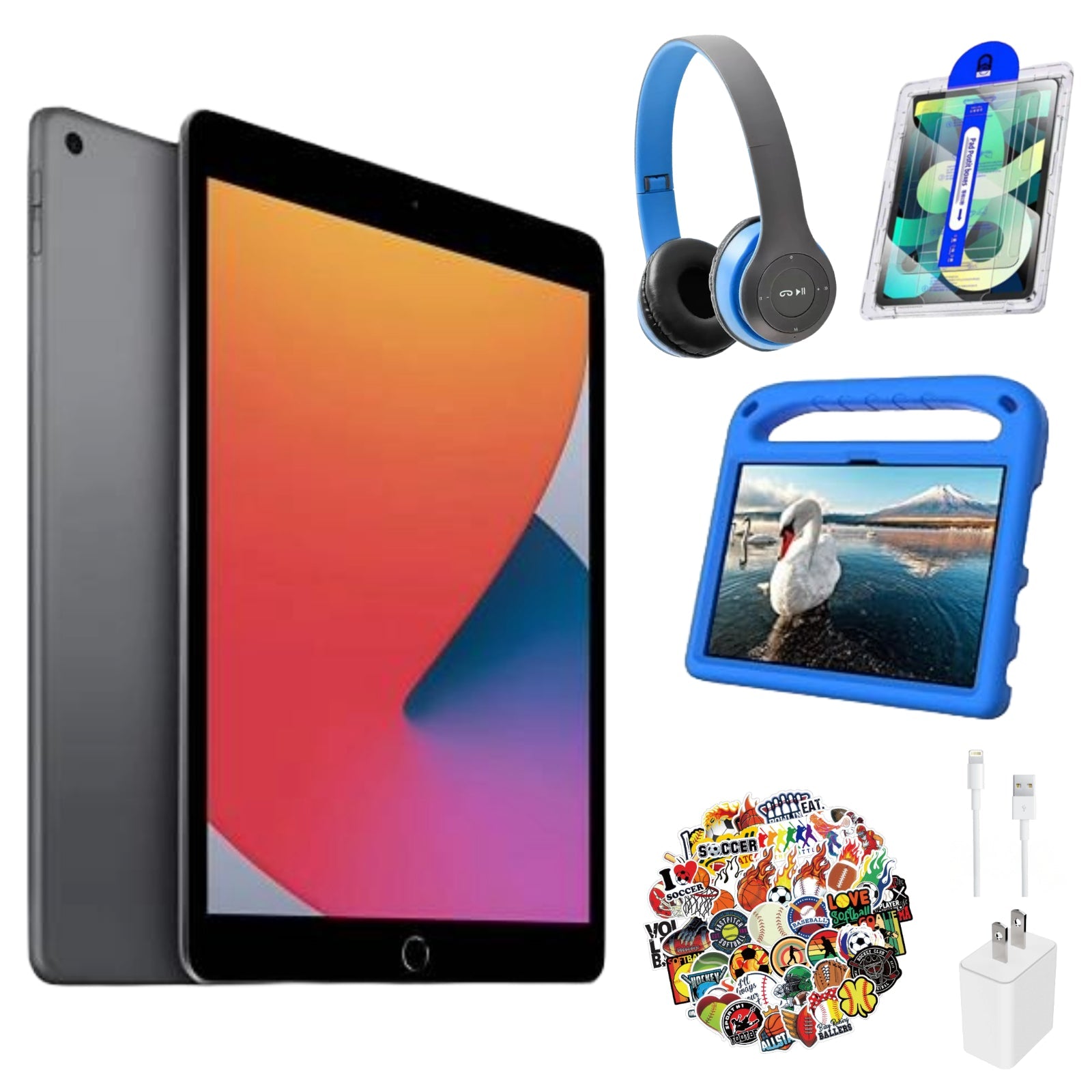 Apple iPad 7 Kids Bundle for Boys - 32GB - Wi-Fi - 10.2 - Space Gray -