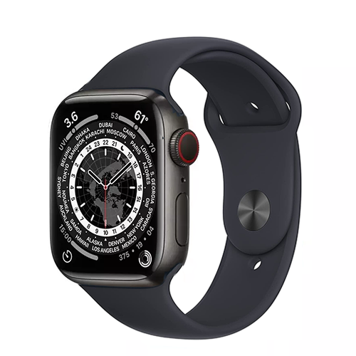 Apple Watch Series 7 45mm GPS + Cellular Unlocked - Space Black