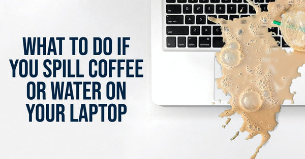 Spilled coffee or water on laptop