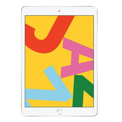 Apple iPad 7th Gen (Retina | Wi - Fi + Cellular | Late 2019) 10.2" - 128 GB - Silver | TekReplay