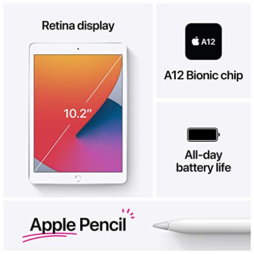 Apple iPad 8th Gen (Retina | Wi-Fi Only | 2020) 10.2 - 32 GB - Silver