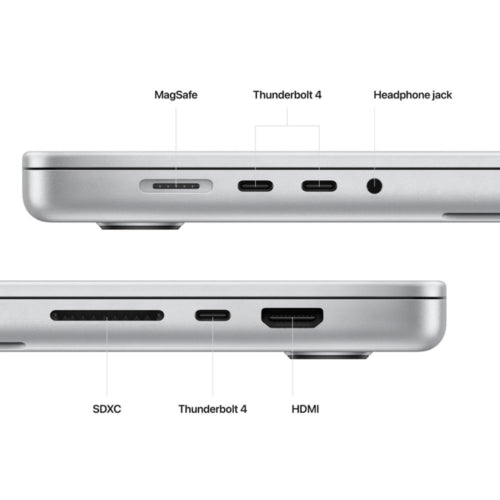 Apple MacBook Pro Laptop Apple M2 Pro 12-Core CPU 19-Core GPU 16GB RAM 512GB SSD 16" Silver MNWC3LL/A (2023) | TekReplay