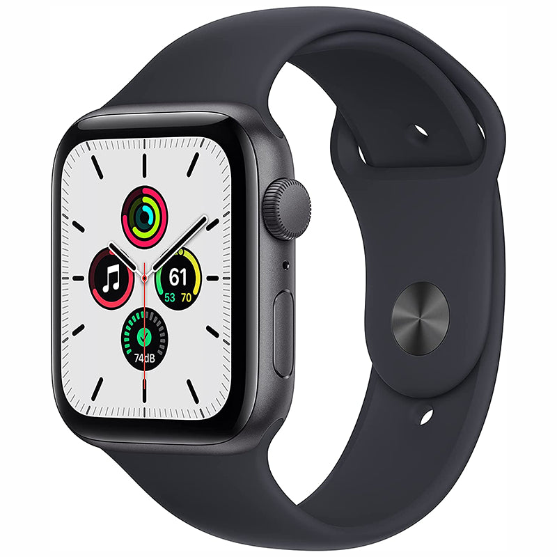 Apple Watch SE 40mm GPS + Cellular Unlocked - Space Gray Aluminum Case - Black Sport Band (2020)
