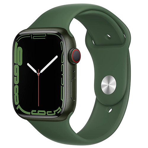 Apple Watch Series 7 41mm GPS + Cellular Unlocked - Green Aluminum Case - Green Sport Band (2021)