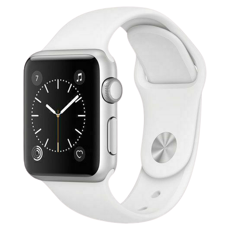 Apple Watch Series 2 38mm GPS - Silver Aluminum Case - White Sport Band (2016)