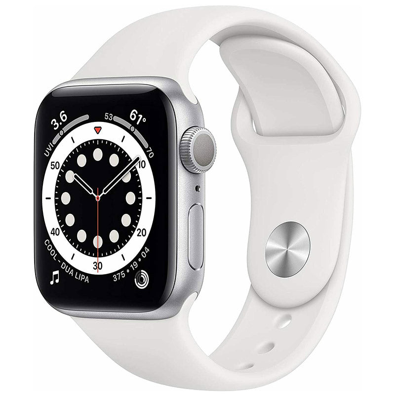 Apple Watch Series 6 40mm GPS - Silver Aluminum Case - White Sport Band (2020)