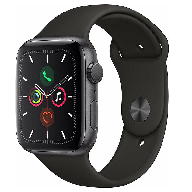 Apple Watch Series 5 44mm GPS - Space Gray Aluminum Case - Black Sport Band (2019)