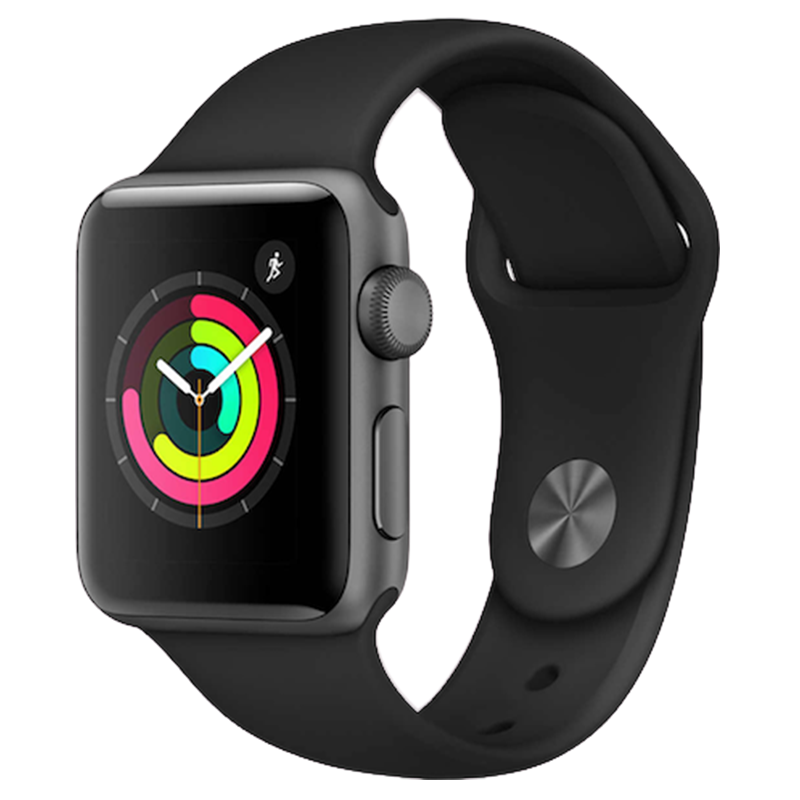 Apple Watch Series 2 38mm GPS - Space Gray Aluminum Case - Black Sport Band (2016)
