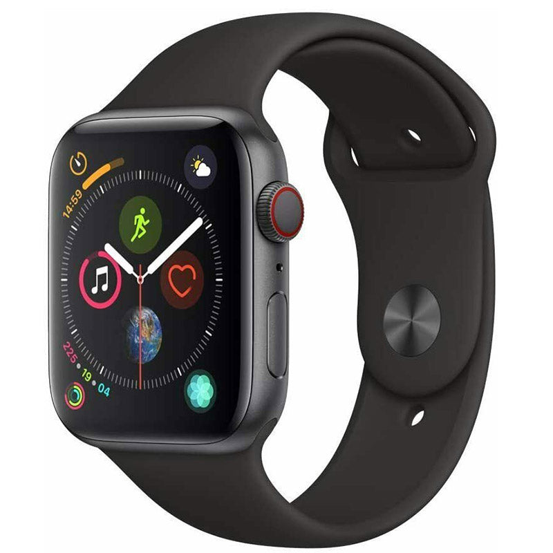 Apple Watch Series 5 44mm GPS + Cellular Unlocked - Space Gray Aluminum Case - Black Sport Band (2019)