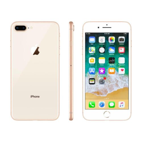 Apple iPhone 8 Plus 256GB Fully Unlocked Verizon T-Mobile AT&T 4G LTE (2017) - Gold - TekReplay
