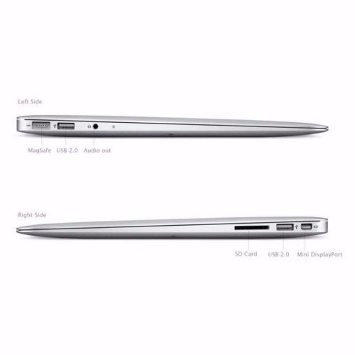 Apple MacBook Air Laptop Core i5 1.6GHz 4GB RAM 128GB SSD 13" Silver MJVE2LL/A (2015) - TekReplay