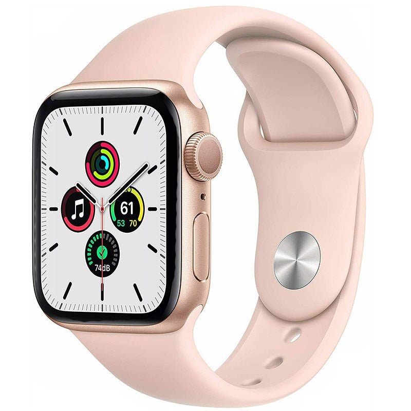 Apple Watch SE 40mm GPS - Gold Aluminum Case - Pink Sport Band (2020) - TekReplay