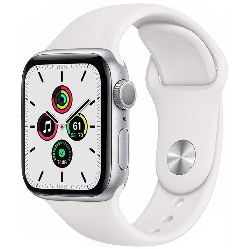 Apple Watch SE 44mm GPS - Silver Aluminum Case - White Sport Band (2020) - TekReplay