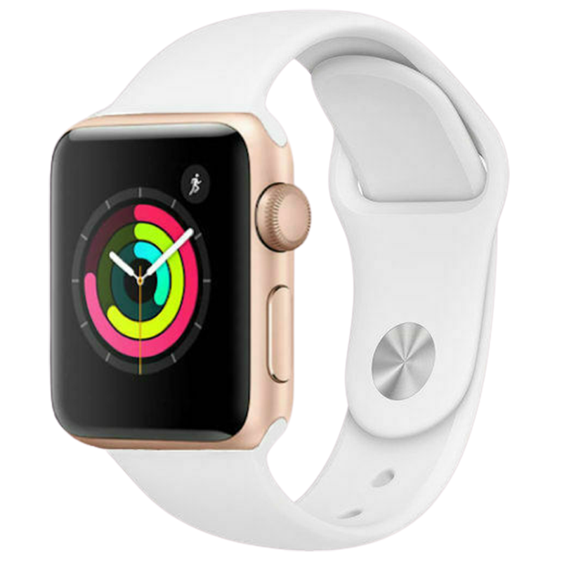 Apple Watch Series 2 42mm GPS - Gold Aluminum Case - White Sport Band (2016)