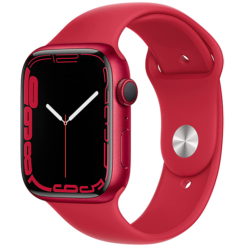Apple Watch Series 7 45mm GPS - Red Aluminum Case - Red Sport Band (2021)