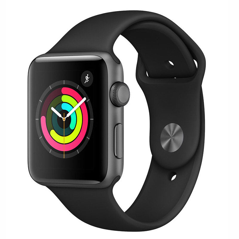 Apple Watch Series 3 42mm GPS - Space Gray Aluminum Case - Black Sport Band (2017)